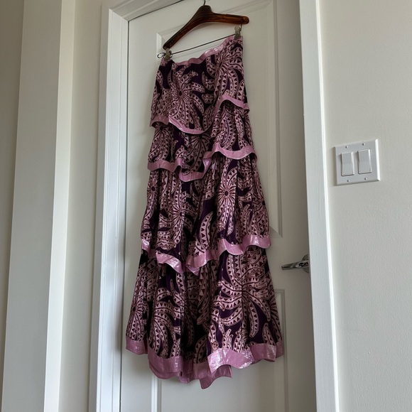 Farm Rio Burgundy Bananada Midi Dress - Picture 8 of 11